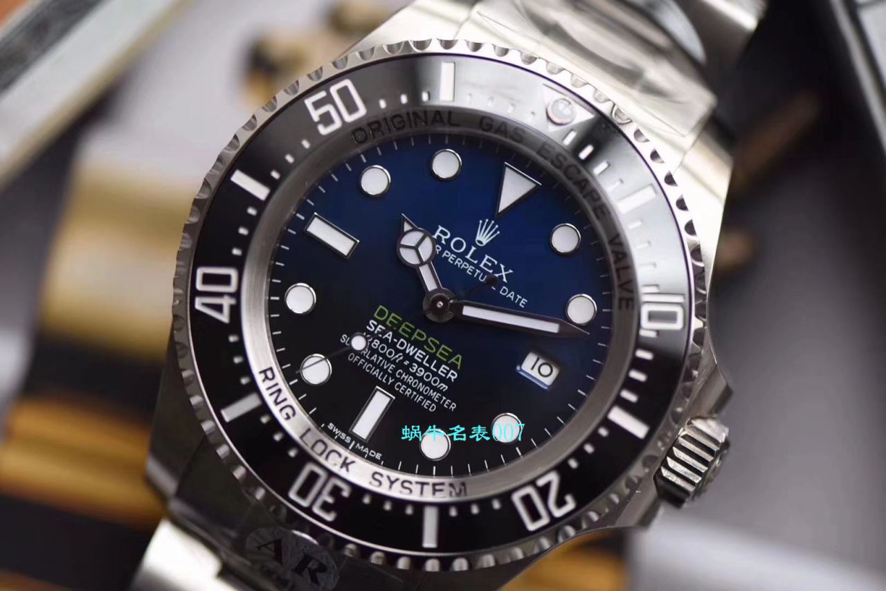 【AR厂复刻超级904L精钢渐变蓝鬼王手表】劳力士海使型复刻高仿116660-98210 蓝盘腕表 / R381