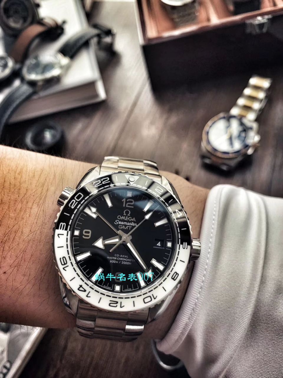 VS厂欧米茄海马600米GMT太极圈Omega复刻高仿仿表215.30.44.22.01.001腕表 / M617