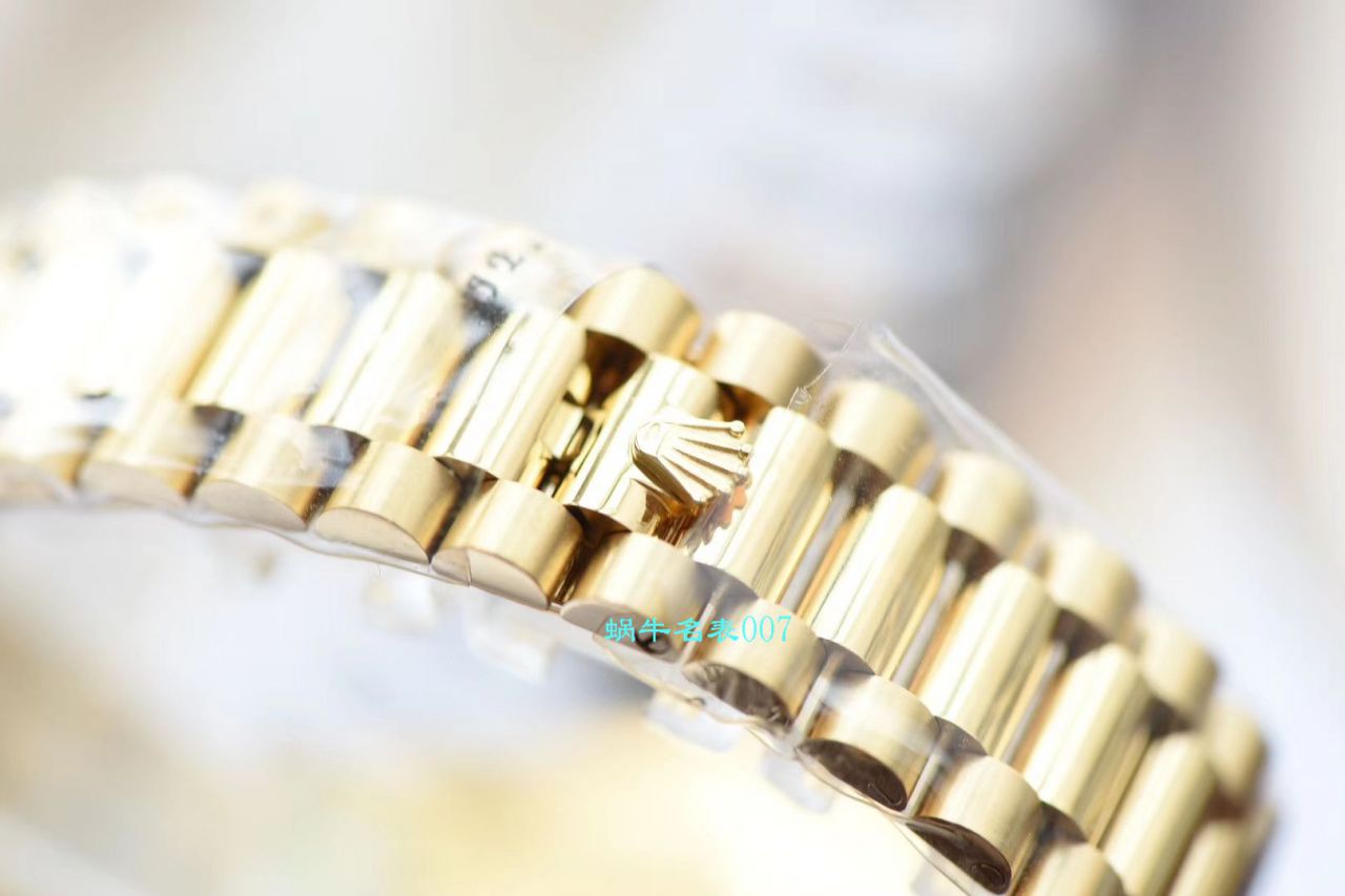 【EW厂Rolex复刻高仿表】劳力士星期日历型系列218238-83218 香槟面表盘腕表 / R382