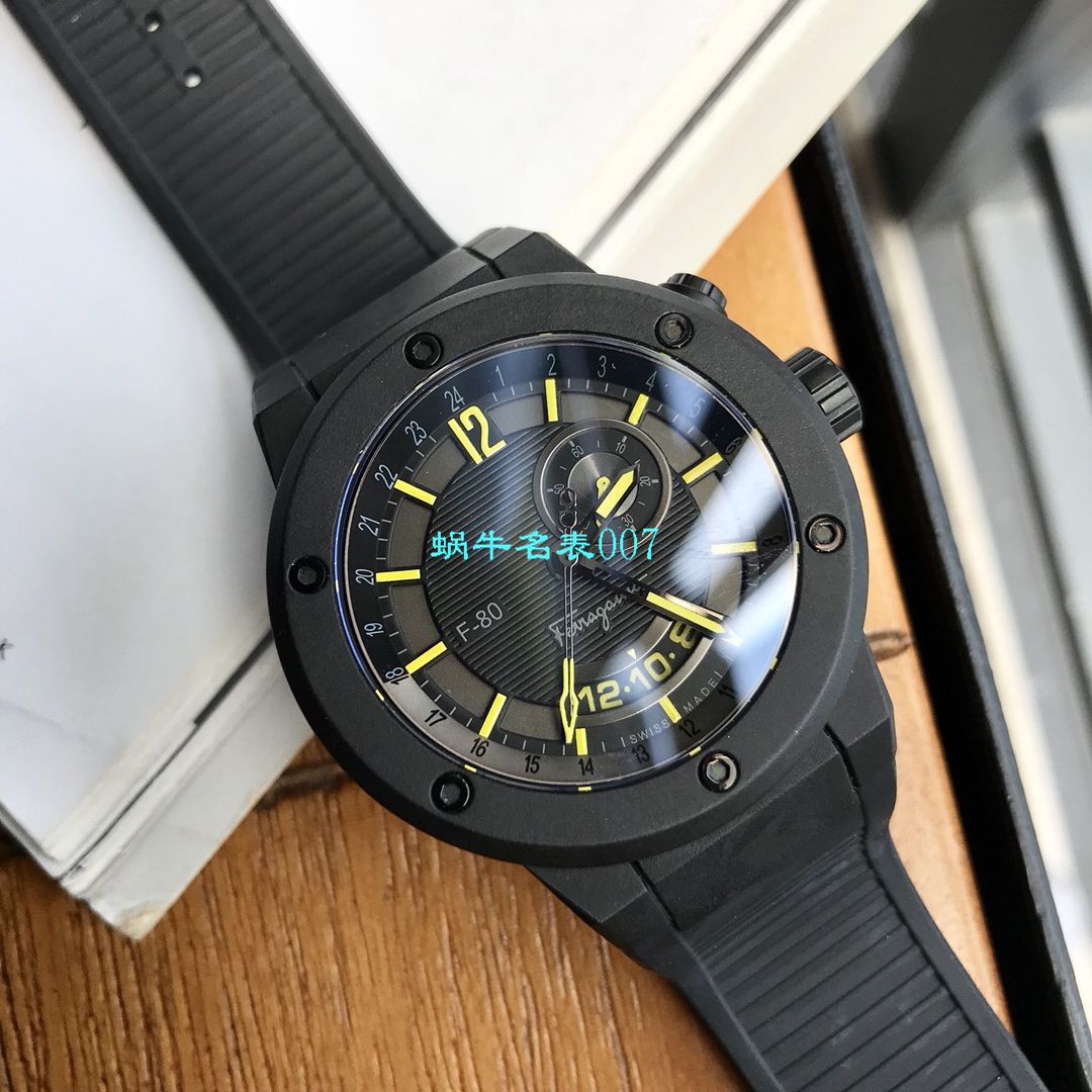 【渠道原单】菲拉格慕Ferragamo F-80系列碳素纤维男士腕表 / FEL011