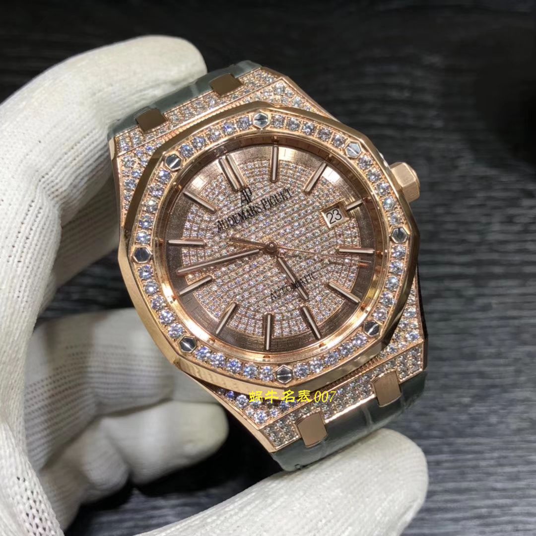 【视频评测JF厂Audemars Piguet复刻高仿手表】爱彼皇家橡树系列15402OR.ZZ.D003CR.01腕表 / AP179