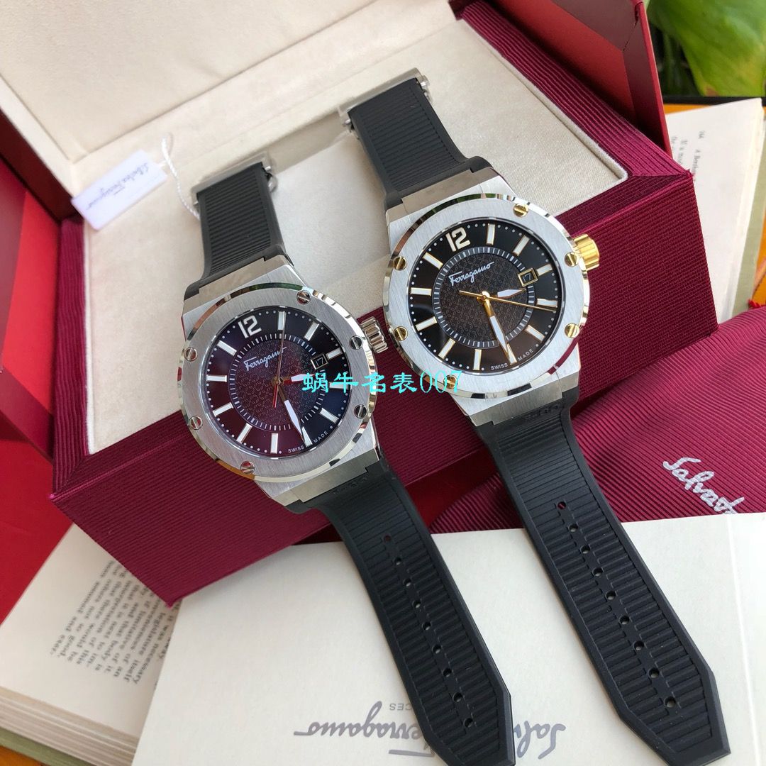 【渠道原单】菲拉格慕最新款计时石英男表这款类似AP的表壳设计 / FEL013