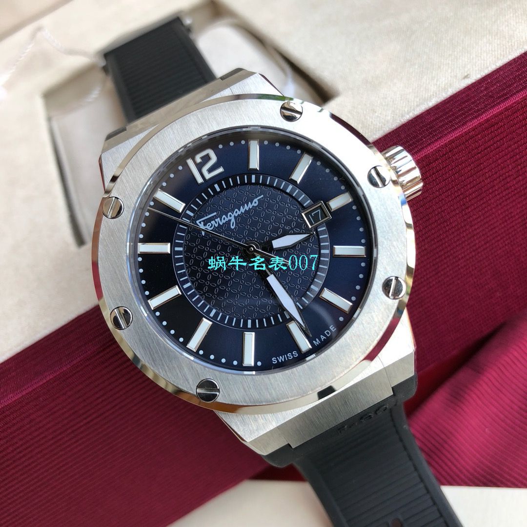 【渠道原单】菲拉格慕最新款计时石英男表这款类似AP的表壳设计 / FEL013