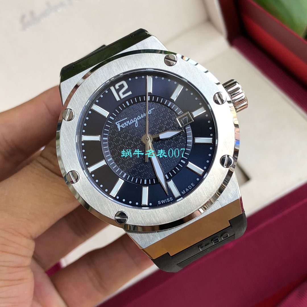 【渠道原单】菲拉格慕最新款计时石英男表这款类似AP的表壳设计 / FEL013