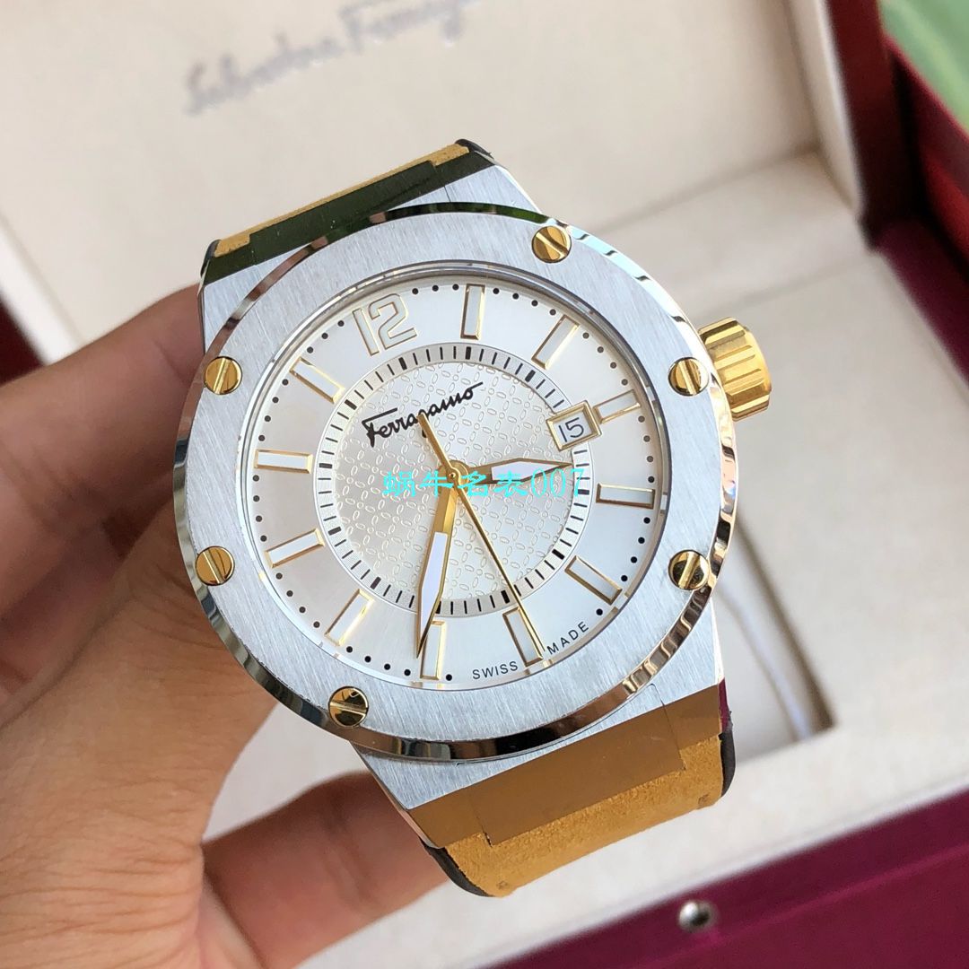 【渠道原单】菲拉格慕最新款计时石英男表这款类似AP的表壳设计 / FEL013