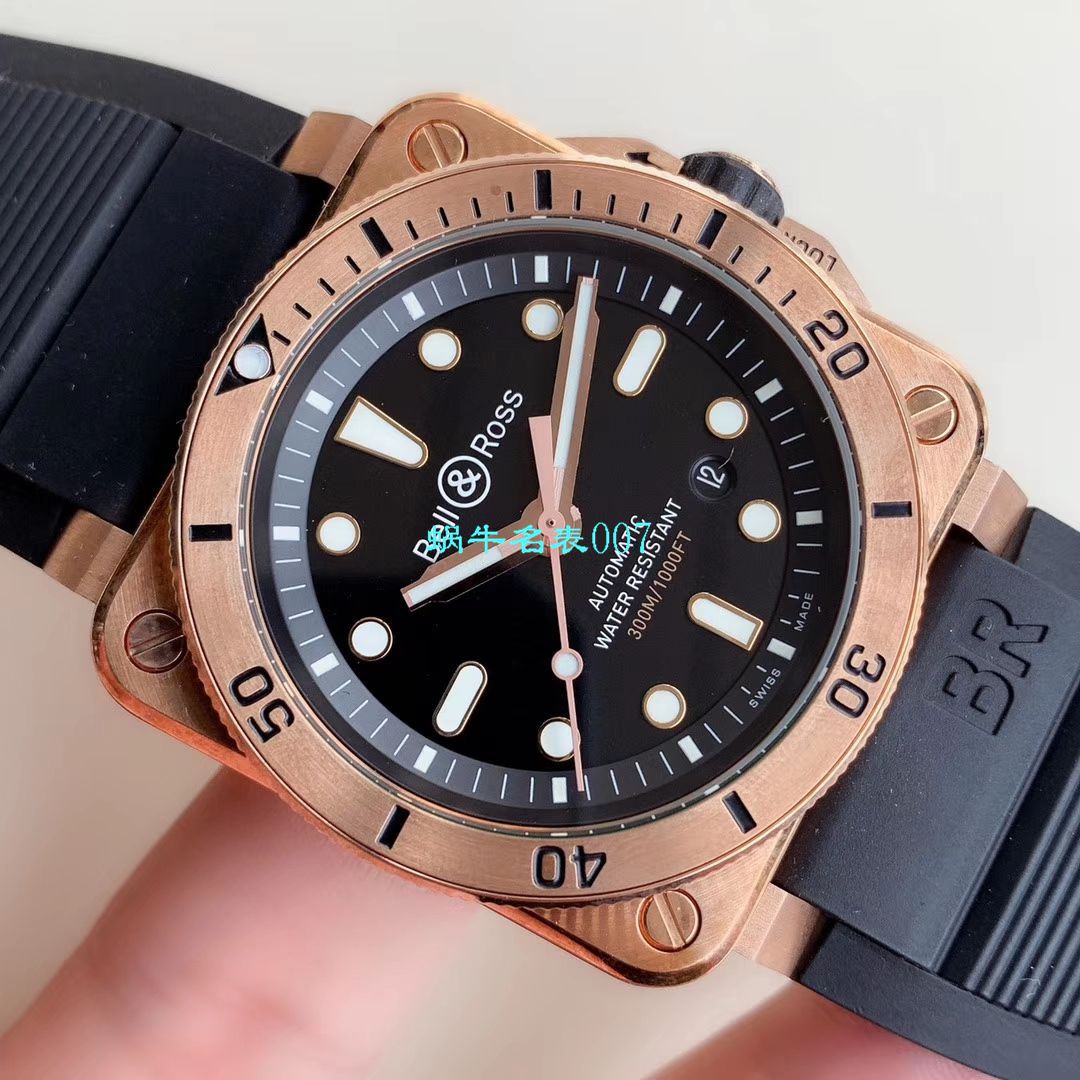 【BR厂复刻高仿Bell & Ross青铜手表】柏莱士INSTRUMENTS系列BR0392-D-BL-BR/SCA腕表 / BR0392divB