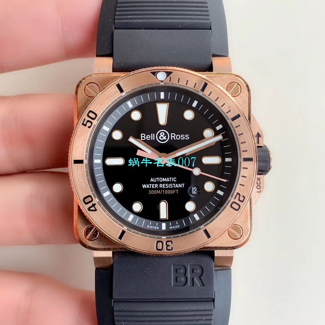 【BR厂复刻高仿Bell & Ross青铜手表】柏莱士INSTRUMENTS系列BR0392-D-BL-BR/SCA腕表 / BR0392divB