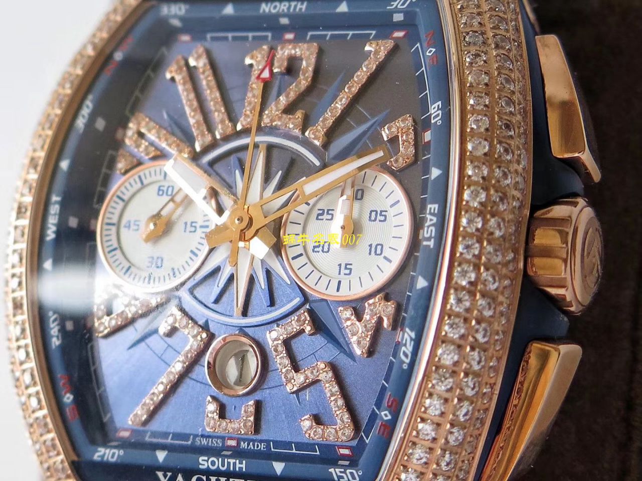 【台湾厂Franck Muller复刻高仿手表】法兰克穆勒MEN'S COLLECTION系列V 45 CC DT YACHT腕表 / FL063