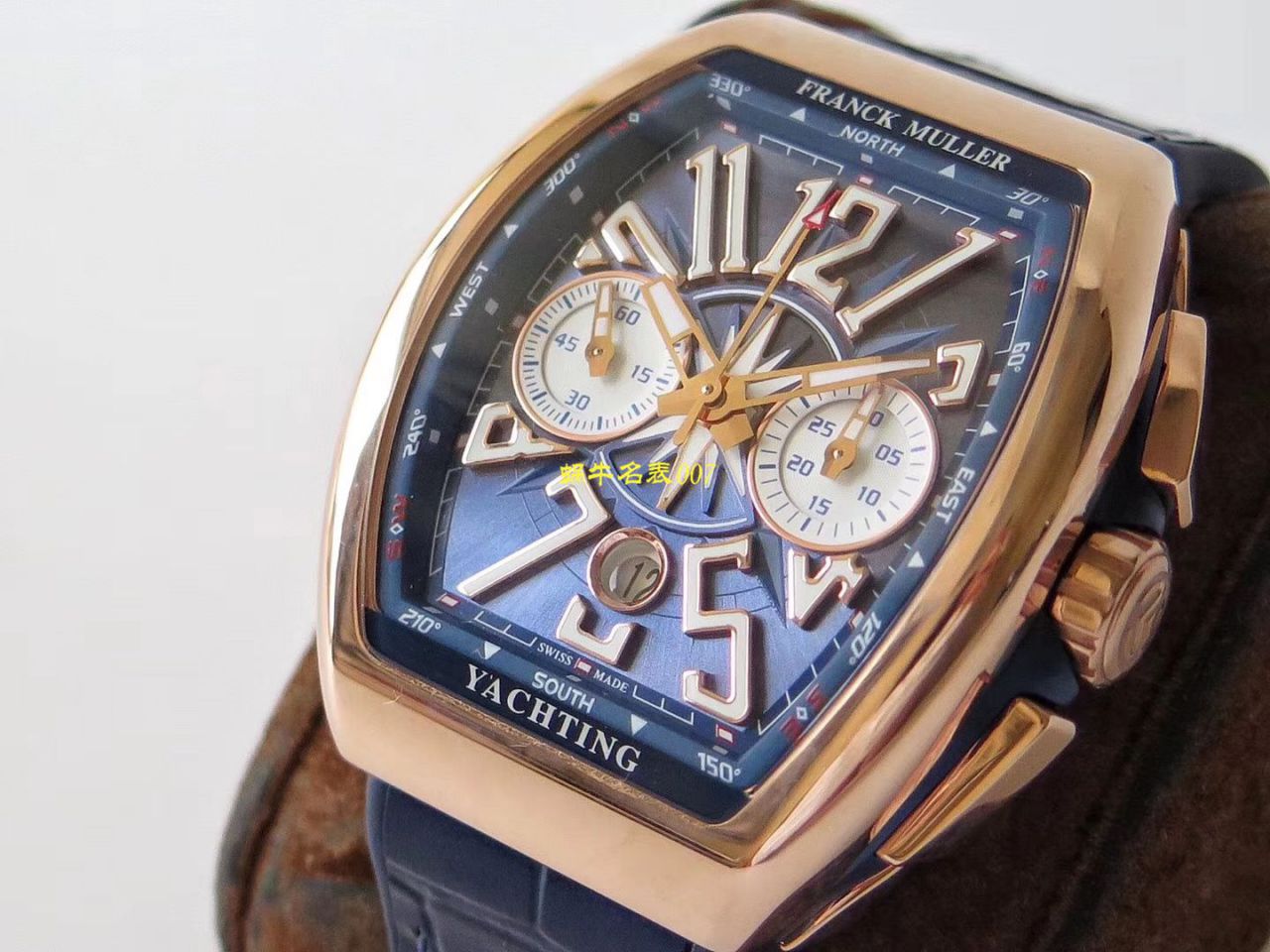 【台湾厂Franck Muller复刻高仿手表】法兰克穆勒MEN'S COLLECTION系列V 45 CC DT YACHT腕表 / FL063