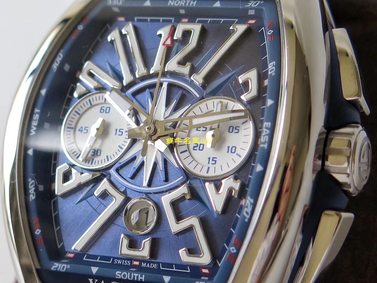 【台湾厂Franck Muller复刻高仿手表】法兰克穆勒MEN'S COLLECTION系列V 45 CC DT YACHT腕表 / FL063