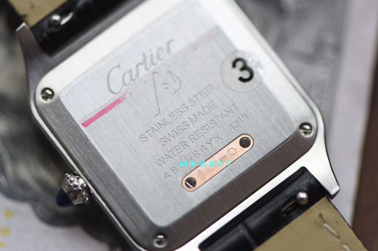 【XF厂卡地亚复刻高仿表】卡地亚山度士系列W2SA0012（小号）腕表间玫山度士杜蒙 / K231