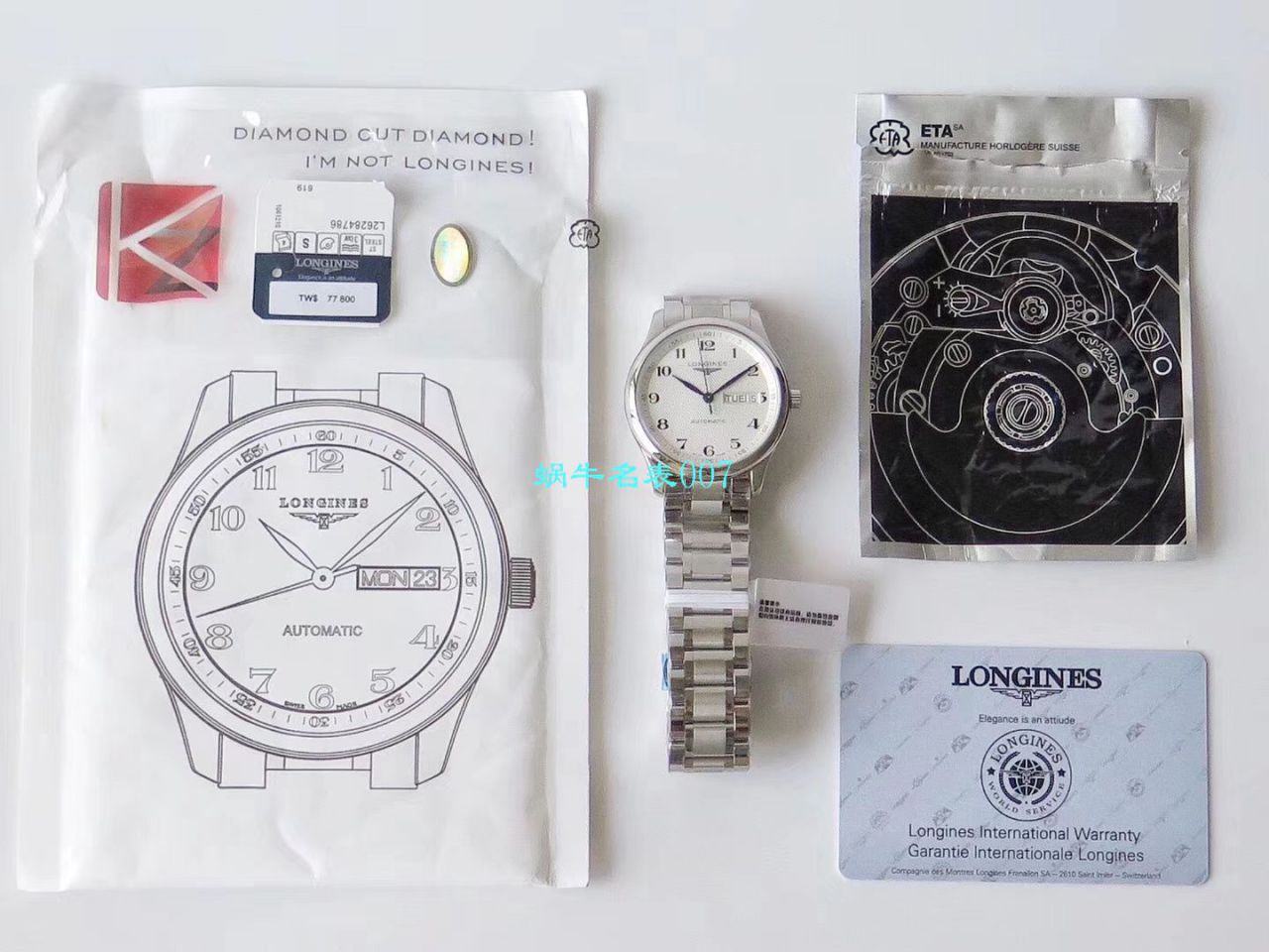 【视频评测KZ厂Longines复刻高仿表】浪琴名匠系列L2.755.4.78.6、L2.755.4.78.3腕表 / LG100