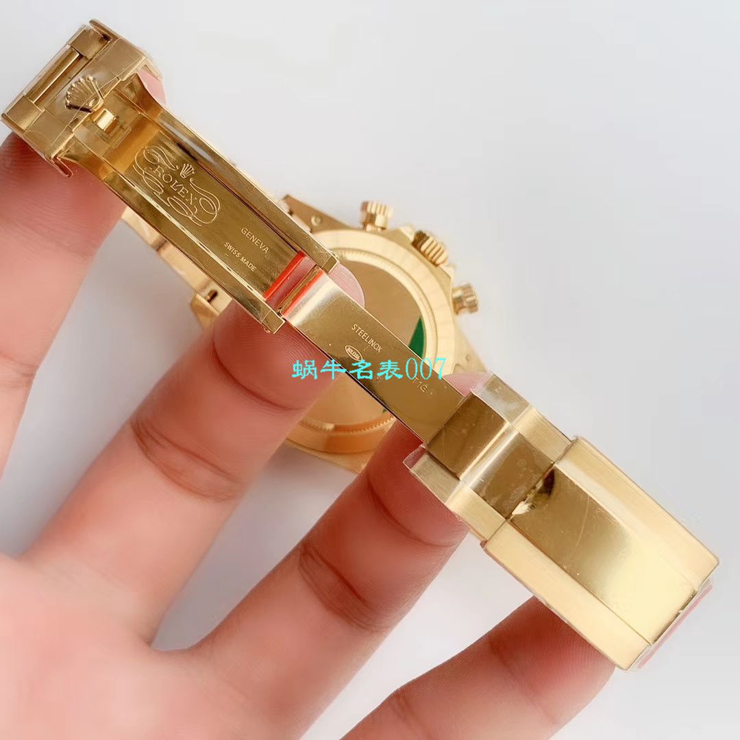 【N厂复刻表独家真正4130机芯】劳力士宇宙计型迪通拿顶级复刻高仿116508金盘腕表 / R389