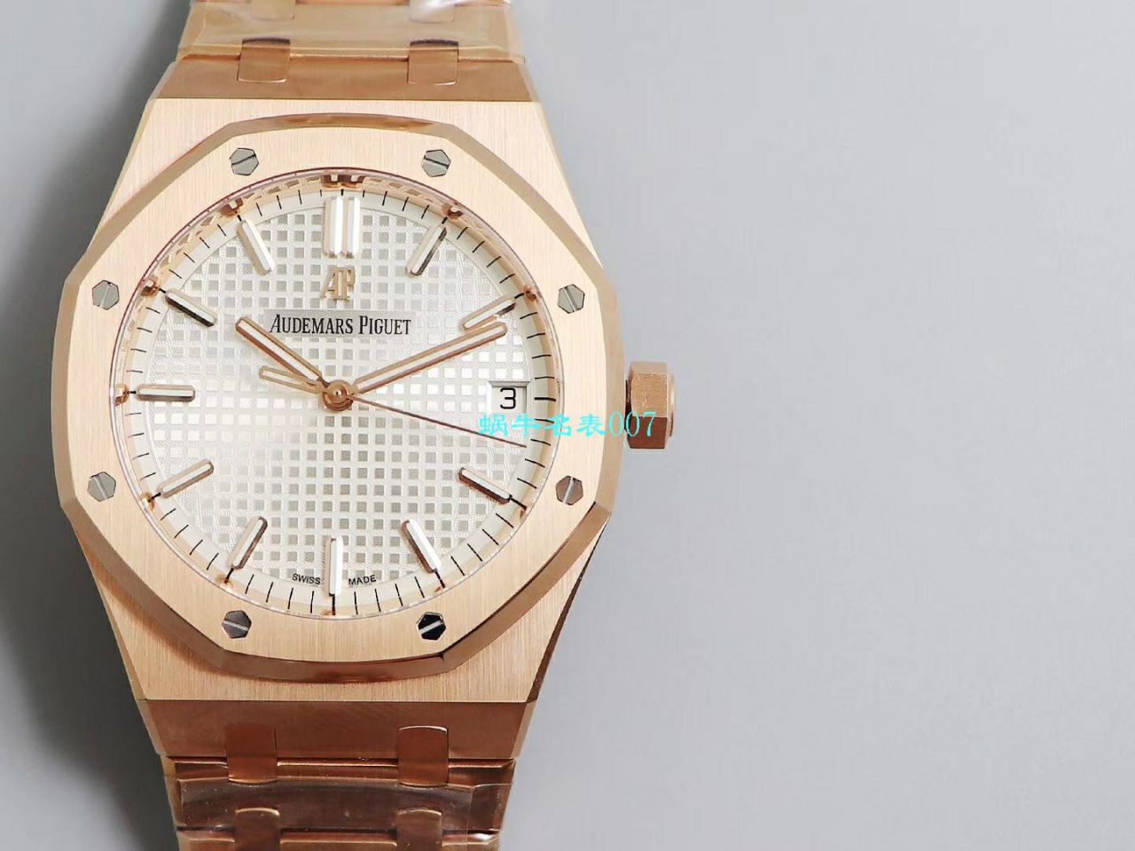 【OM厂Audemars Piguet复刻高仿表】爱彼皇家橡树系列15500OR.OO.1220OR.01，15500OR.OO.D002CR.01腕表 / AP181