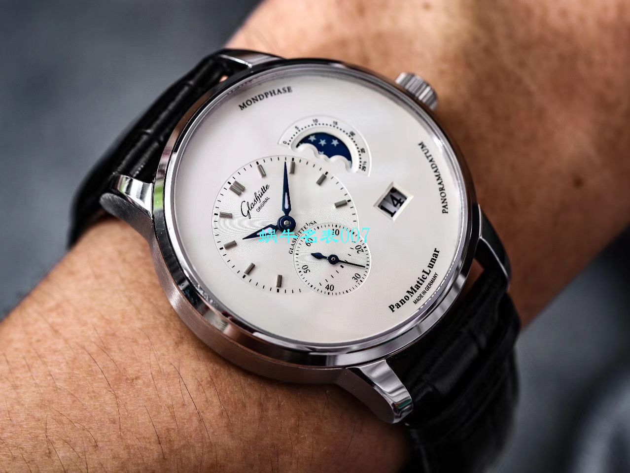 【TZ厂Glashütte Original复刻高仿表】格拉苏蒂原创偏心系列1-90-02-42-32-05腕表 / GLA053