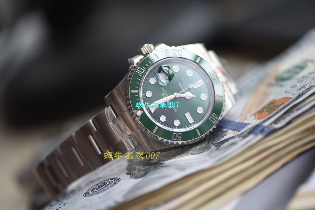 【视频评测最完‎美复刻高仿​Rolex绿水鬼‎SUBN厂V10升​级版】劳力士潜航者型系列116610LV-97200绿盘腕表 / R392