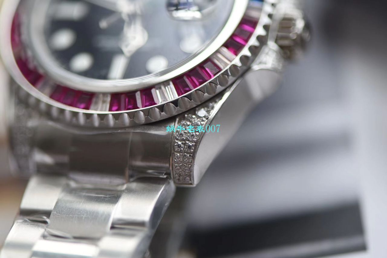 【LF厂Rolex复刻高仿表土豪版彩虹钻】劳力士格林尼治型II系列116759 SAru-78209腕表 / R396