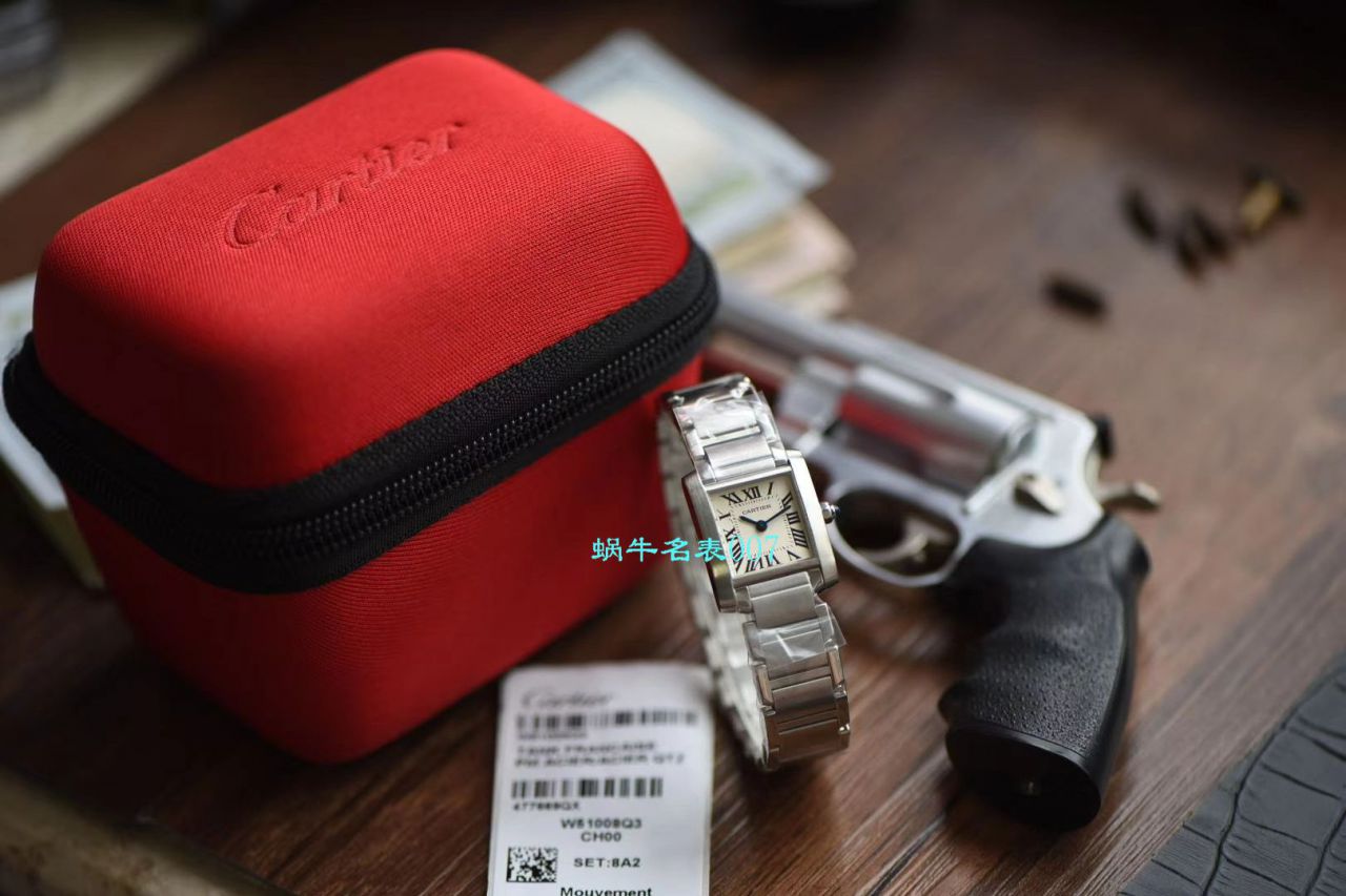 【8848厂CARTIER法国坦克复刻高仿女表】卡地亚坦克系列W50012S3腕表 / K232