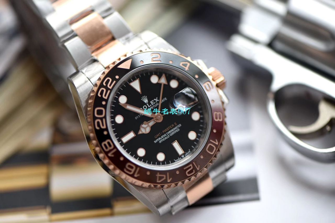 【LF厂Rolex间金沙士圈复刻高仿表】劳力士格林尼治型II系列m126711chnr-0002腕表 / R396