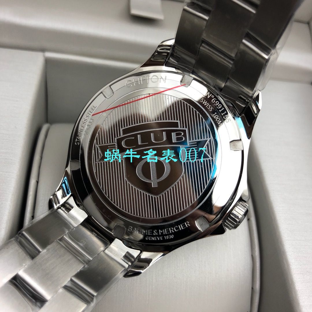 【渠道原单Baume&Mercier】名士表克里顿俱乐部系列M0A10340，10378腕表 / BM07