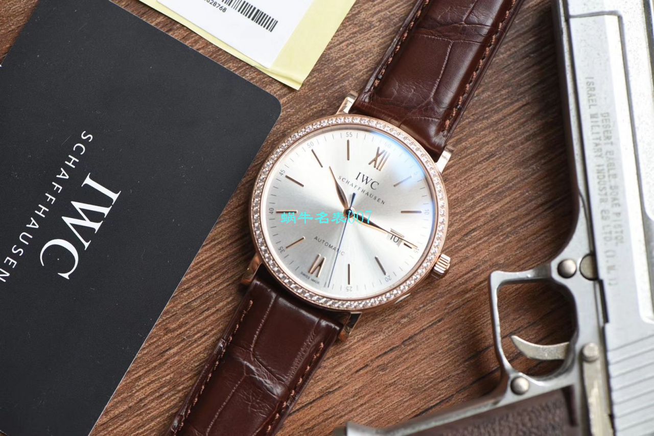 【视频评测V7厂目前全市场最好的复刻高仿“莫桑石”钻圈版本】万国柏涛菲诺系列IW356515，IW356516腕表 / WG507