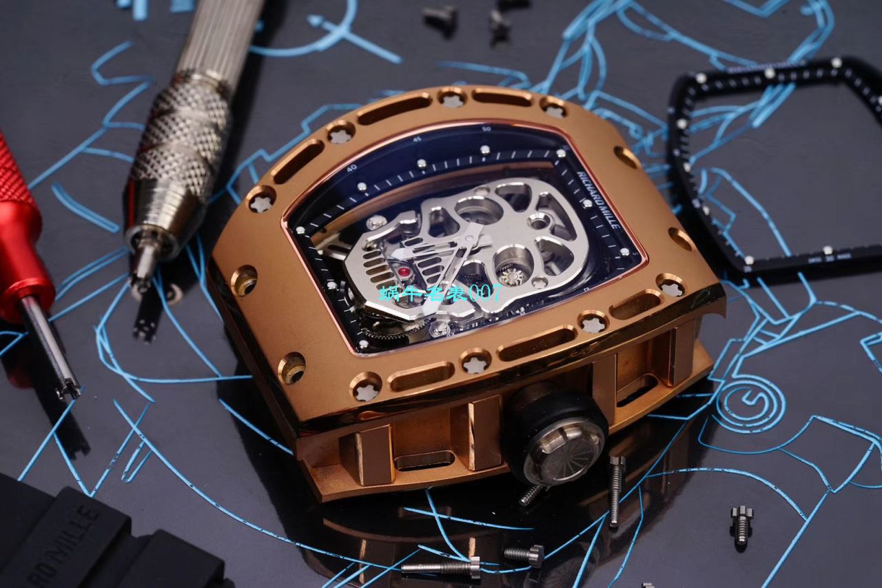 【视频评测EUR厂Richard Mille仿表价格顶级复刻高仿】俄罗斯紫金版理查德米勒至尊鬼王RM052 / RM052jin