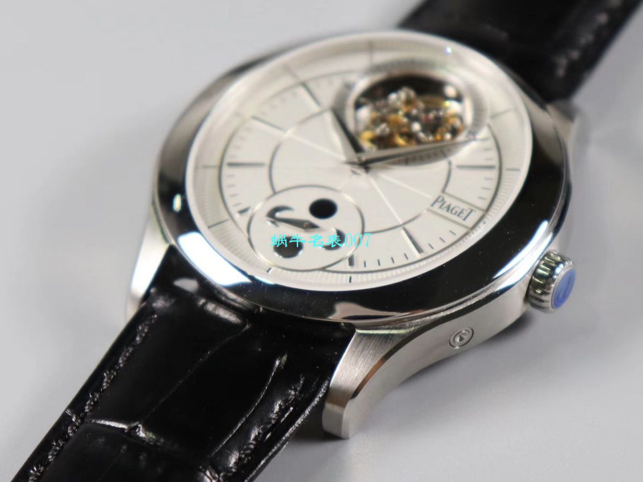 【R8厂PIAGET复刻高仿手表】伯爵BLACK -TIE系列G0A37115,G0A38114陀飞轮腕表 / PT021