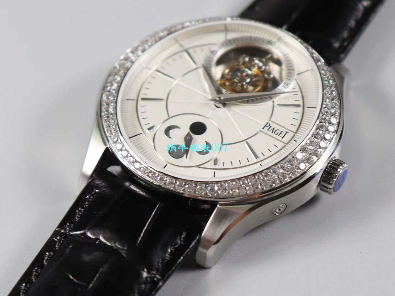 【R8厂PIAGET复刻高仿手表】伯爵BLACK -TIE系列G0A37115,G0A38114陀飞轮腕表 / PT021