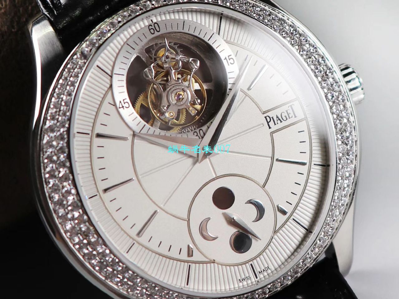 【R8厂PIAGET复刻高仿手表】伯爵BLACK -TIE系列G0A37115,G0A38114陀飞轮腕表 / PT021