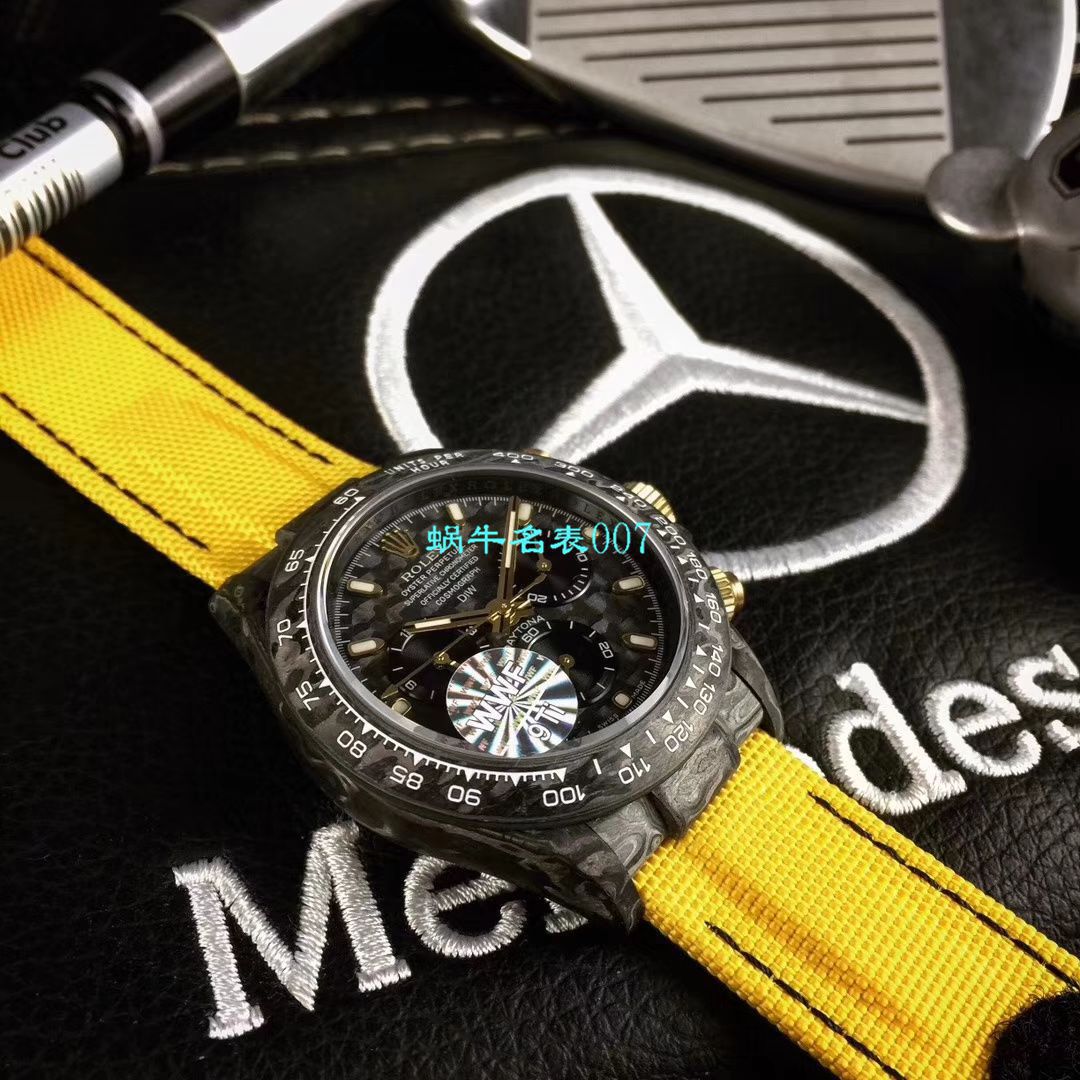 WWF新品发布：碳纤维劳力士ROLEX宇宙计时迪通拿系列之Diw团队改造版 / R399