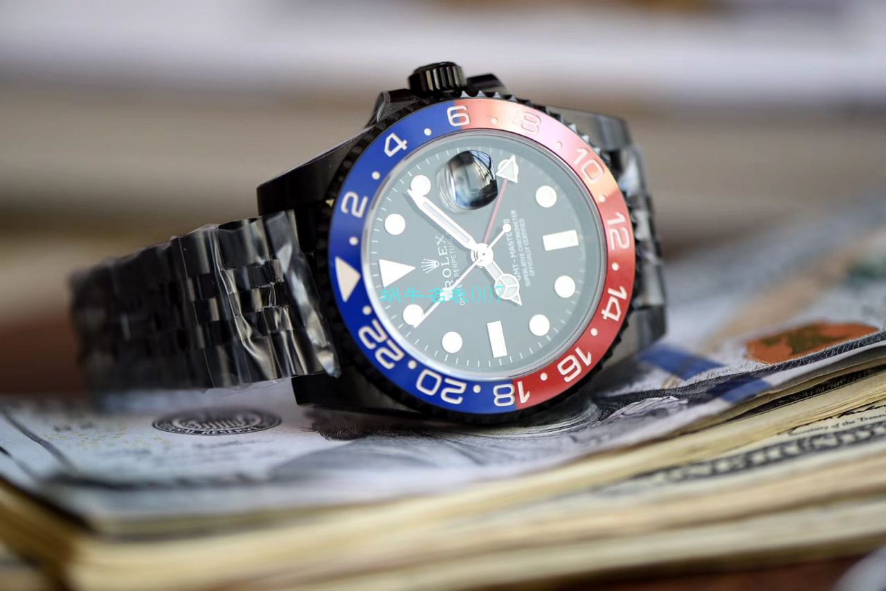 【LF厂超A高精手表】Batman定制版劳力士格林尼治可乐圈Rolex GMT-Master II 126710BLRO-0001 / R506