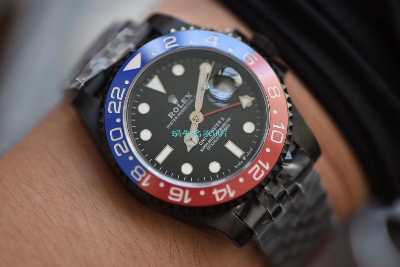 【LF厂超A高精手表】Batman定制版劳力士格林尼治可乐圈Rolex GMT-Master II 126710BLRO-0001 / R506