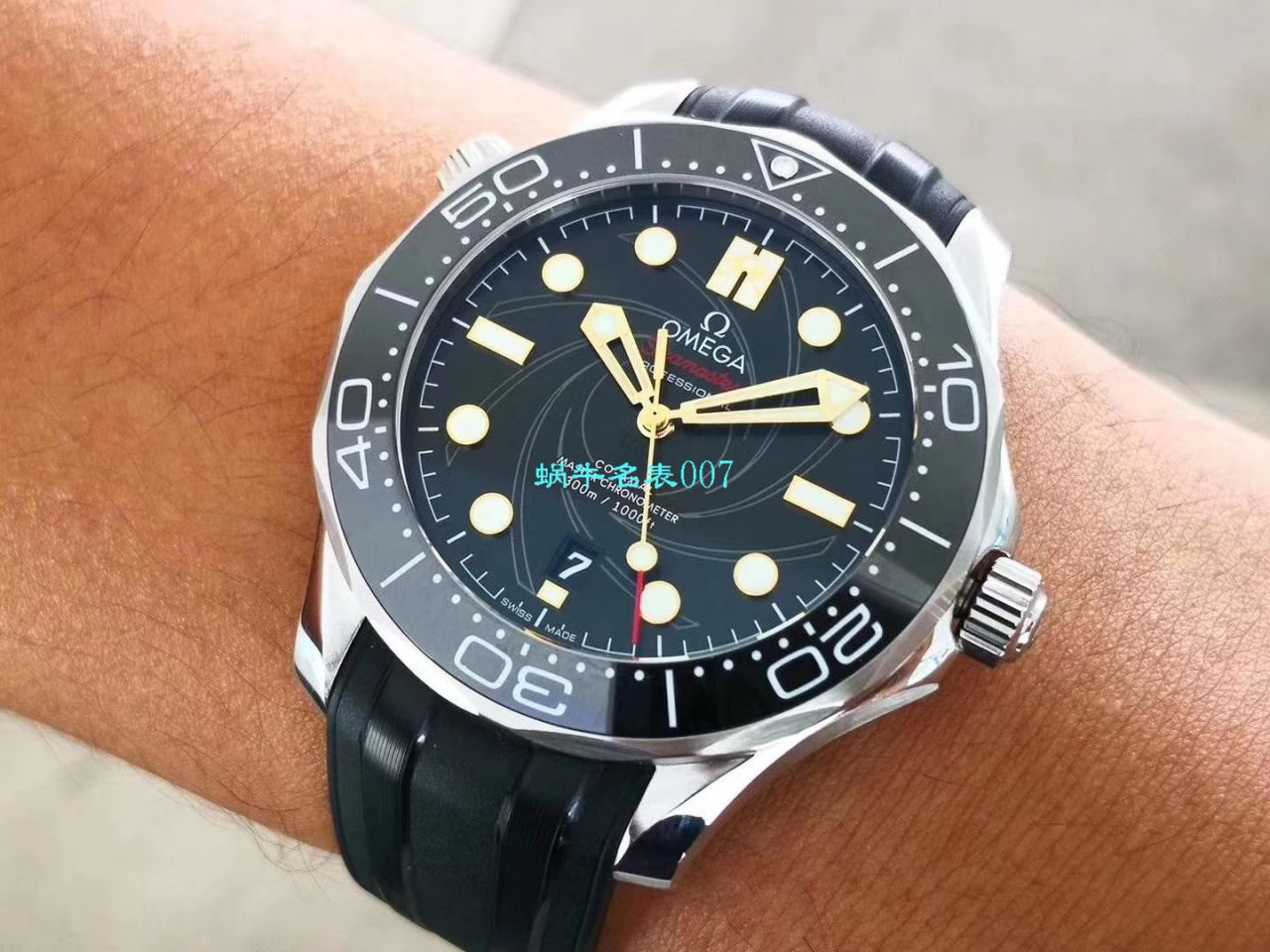 【VS厂007复刻手表】Omega欧米茄海马300米顶级复刻高仿潜水表詹姆斯·邦德限量版210.22.42.20.01.004 / M619