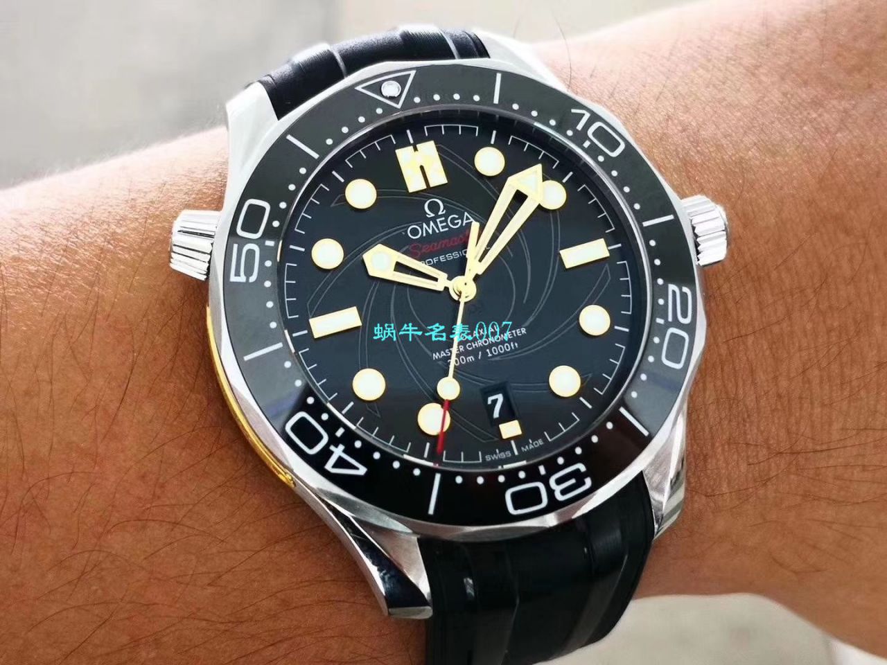 【VS厂007复刻手表】Omega欧米茄海马300米顶级复刻高仿潜水表詹姆斯·邦德限量版210.22.42.20.01.004 / M619