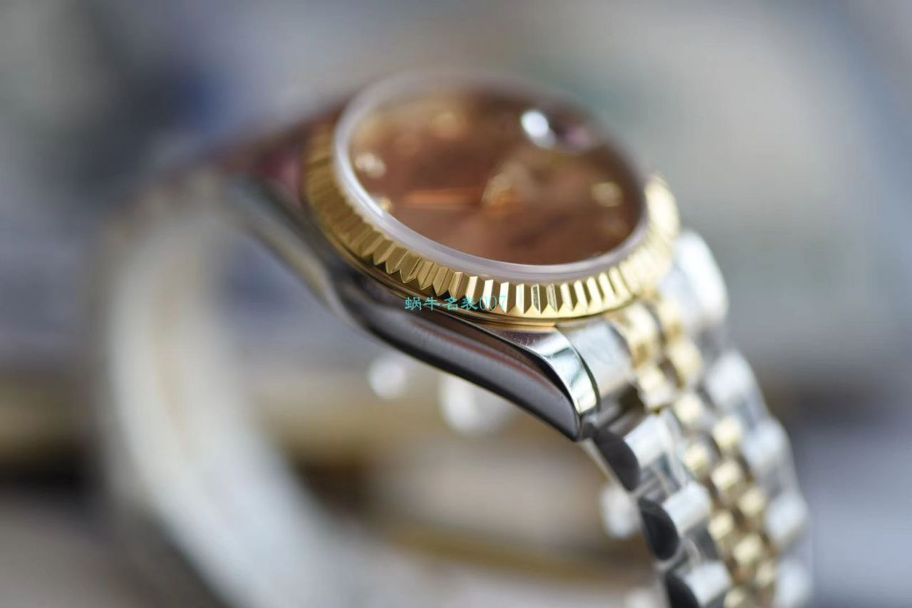 【台湾厂复刻高仿ROLEX女表】劳力士女装日志型31毫米系列178273香槟盘腕表 / R510