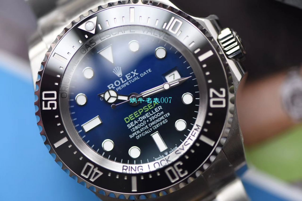 【视频评测超级神器】N厂复刻最新904L复刻高仿超级渐变蓝鬼王～劳力士m126660-0002手表 / R500