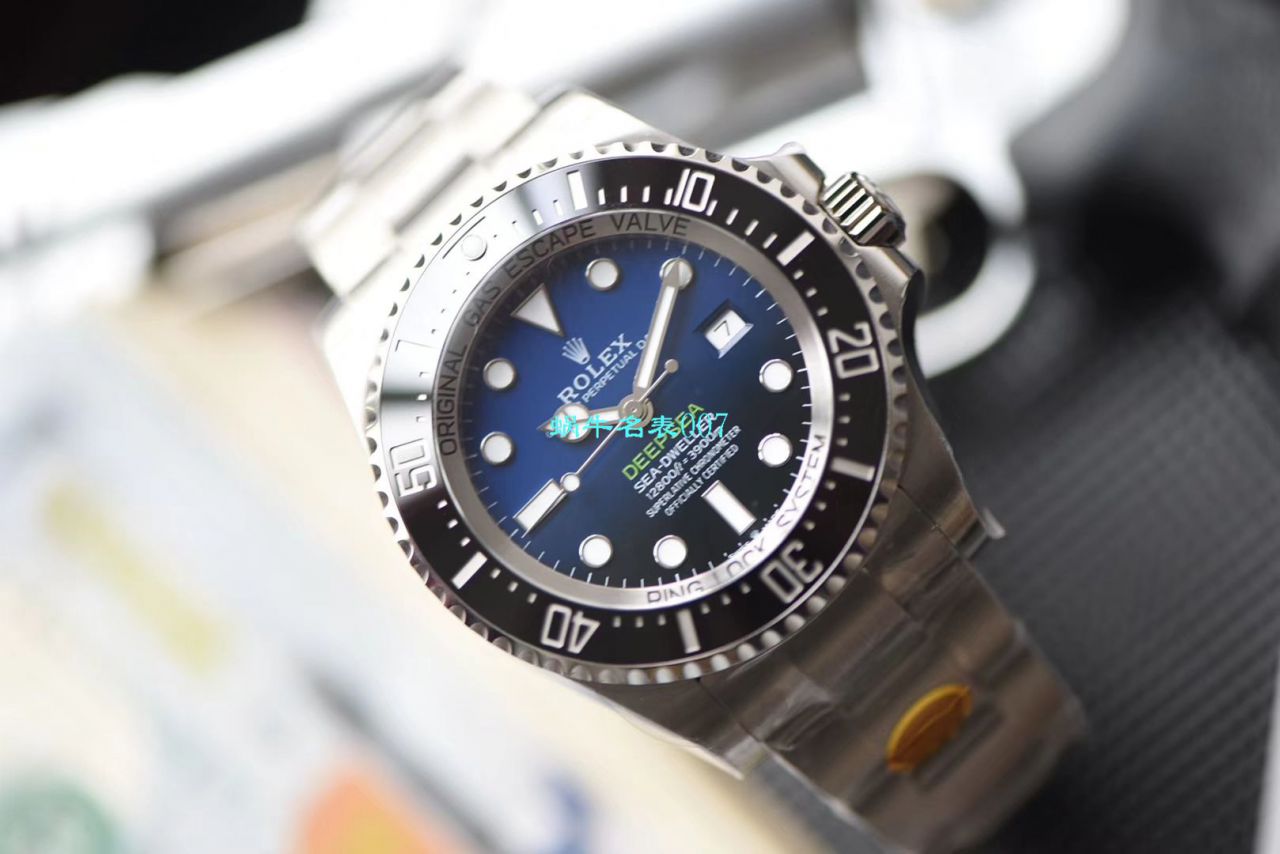 【视频评测超级神器】N厂复刻最新904L复刻高仿超级渐变蓝鬼王～劳力士m126660-0002手表 / R500