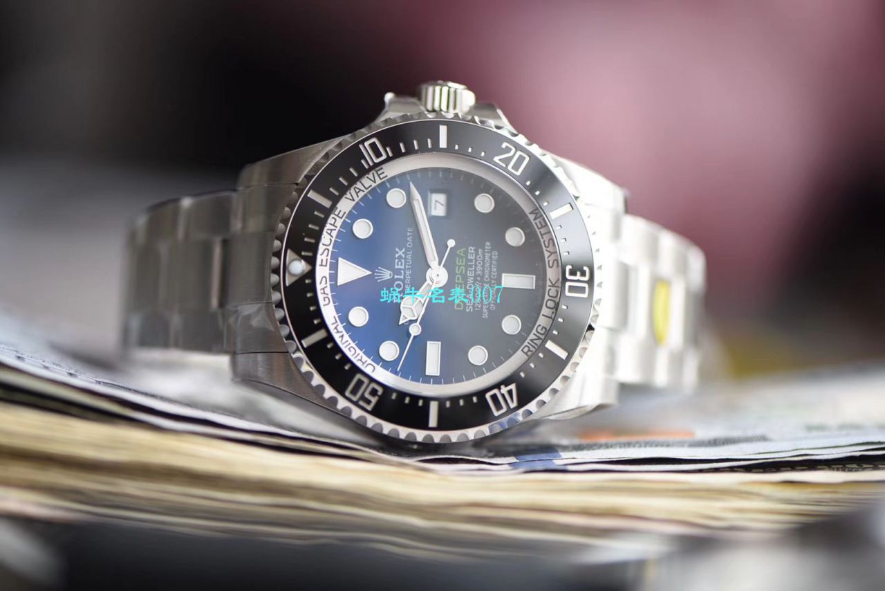 【视频评测超级神器】N厂复刻最新904L复刻高仿超级渐变蓝鬼王～劳力士m126660-0002手表 / R500