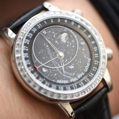 【台湾厂PATEK PHILIPPE 璀璨星空升级版～】百达翡丽超级复刻高仿复杂功能计时系列6104R腕表