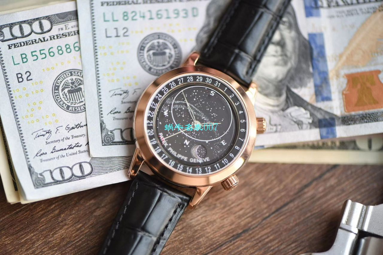 【台湾厂百达翡丽星空多少钱】百达翡丽超级复杂功能计时复刻高仿6102R-001腕表 / BD239