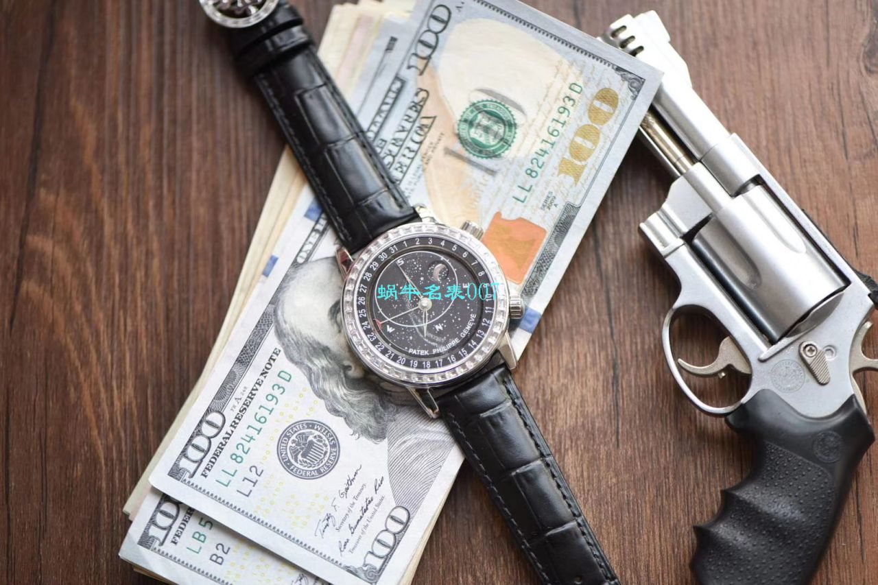 【台湾厂PATEK PHILIPPE 璀璨星空升级版～】百达翡丽超级复刻高仿复杂功能计时系列6104R腕表 / BD251