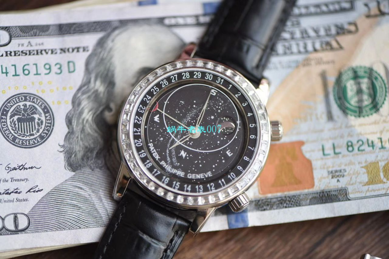 【台湾厂PATEK PHILIPPE 璀璨星空升级版～】百达翡丽超级复刻高仿复杂功能计时系列6104R腕表 / BD251