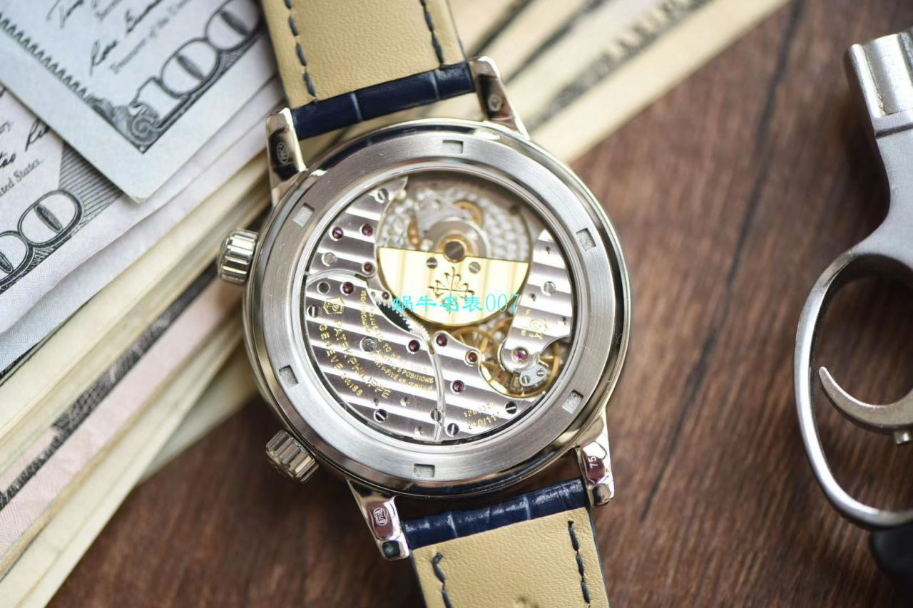 【台湾厂百达翡丽星空复刻高仿多少钱】百达翡丽超级复杂功能计时系列6102P-001 铂金腕表 / BD238