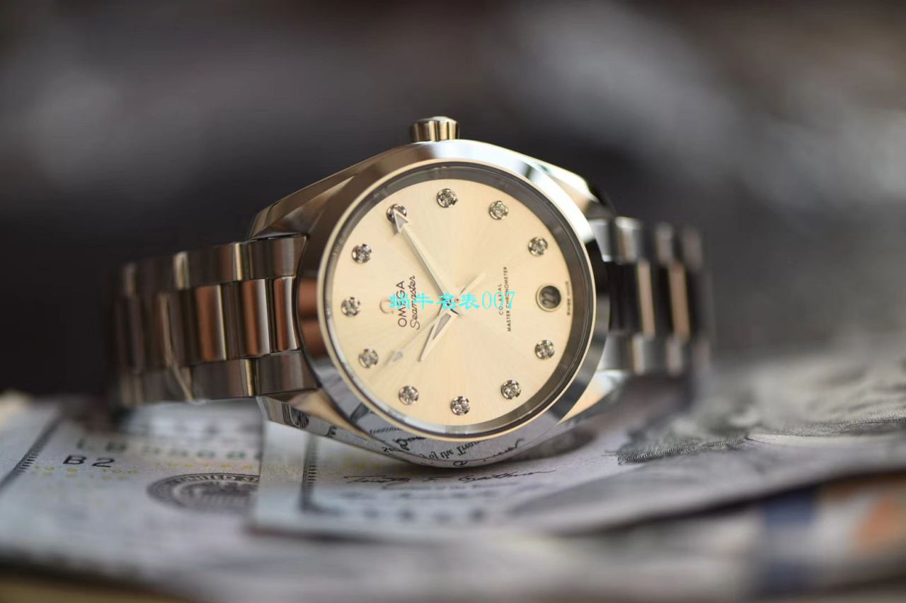 【视频评测VS厂欧米茄海马150米女表】顶级复刻高仿AQUA TERRA 150米220.10.34.20.60.001腕表 / M638