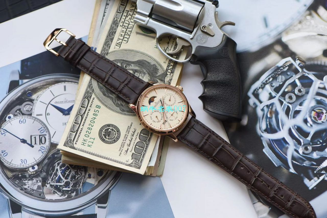 V9厂积家大师万年历复刻高仿手表自动机械表型号：白面130842J，黑面1308470，金面1302520，灰面130354J / JJ166