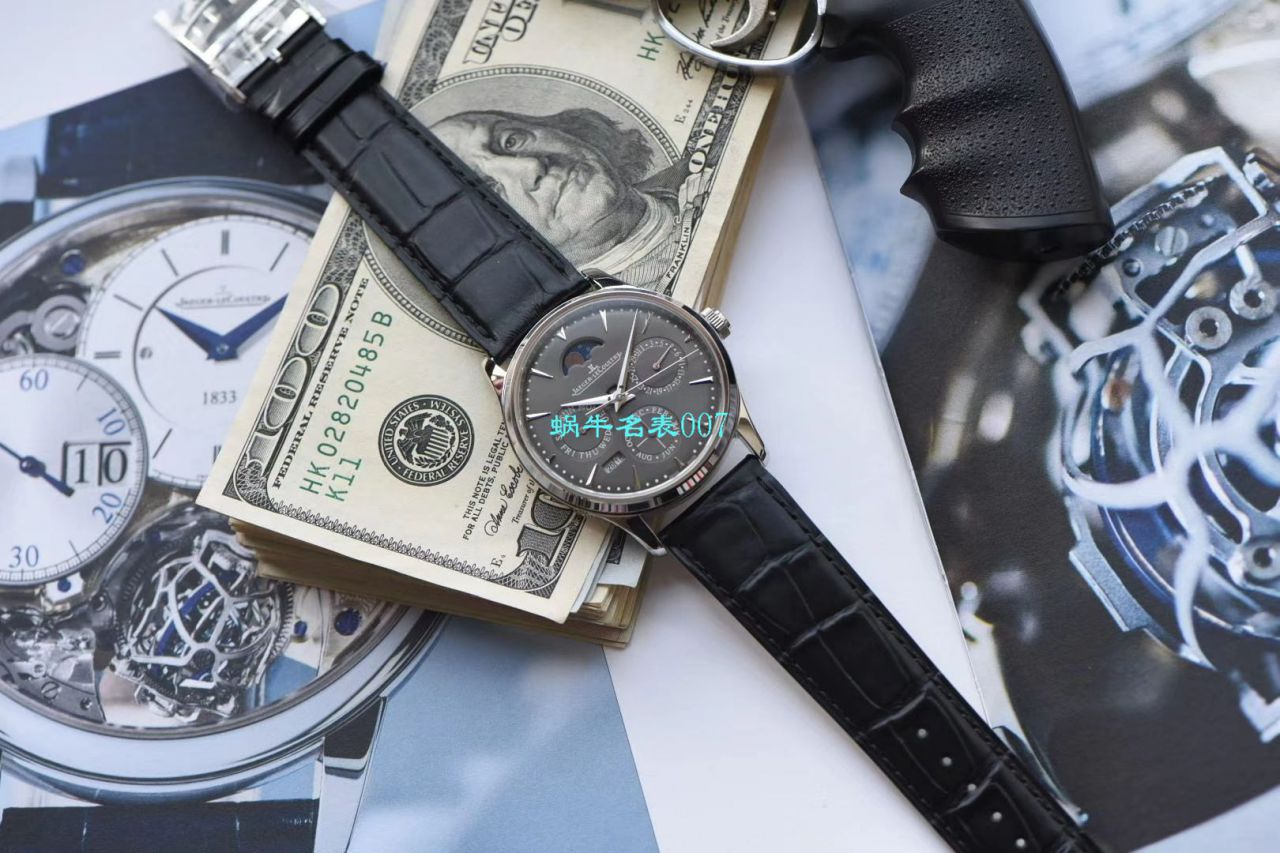 V9厂积家大师万年历复刻高仿手表自动机械表型号：白面130842J，黑面1308470，金面1302520，灰面130354J / JJ166