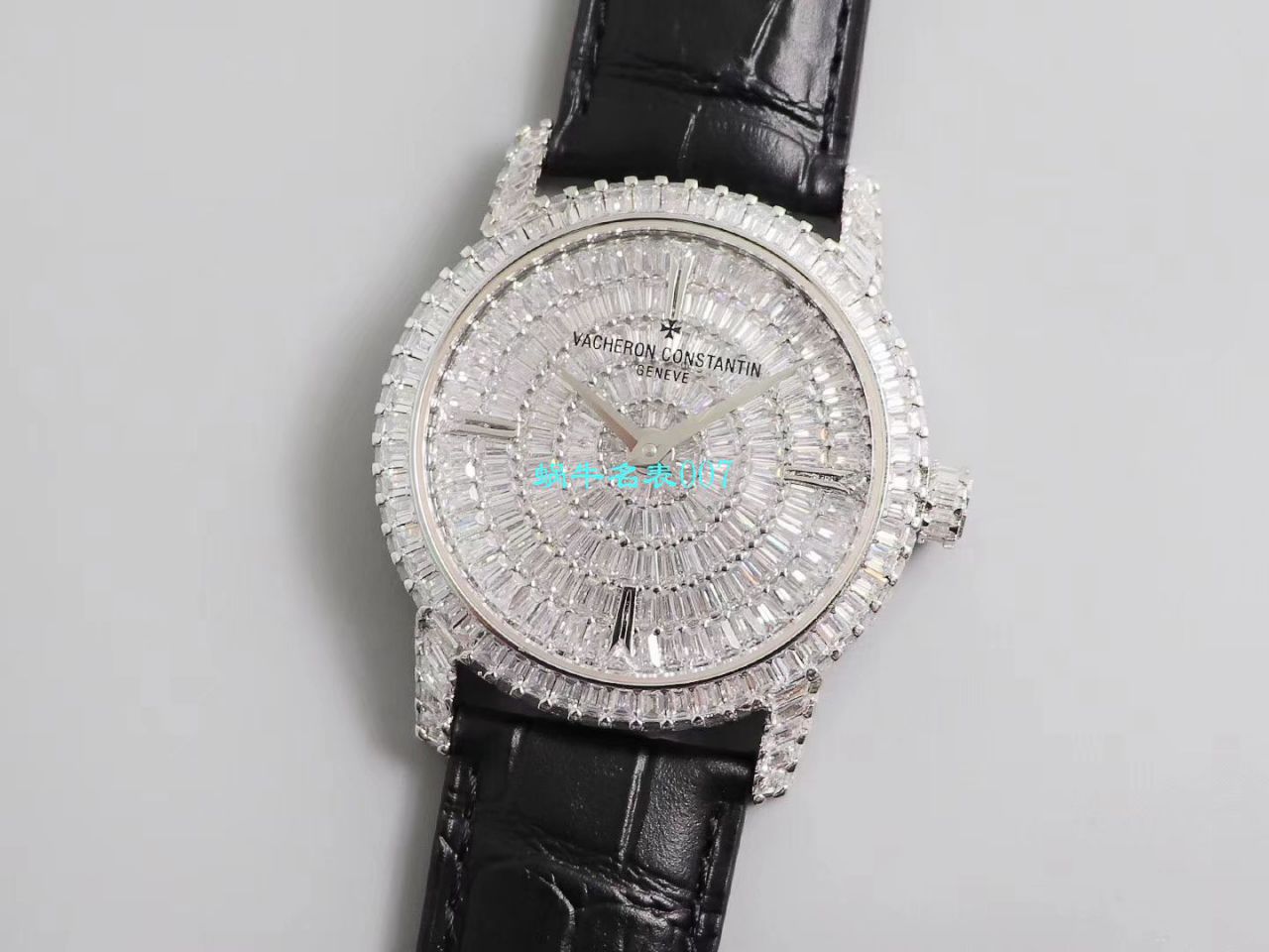 【DM厂又一奢华精品镶嵌308颗奢华方钻】江诗丹顿传袭高仿TRADITIONNELLE系列82760/000G-9852男士腕表 / JS210