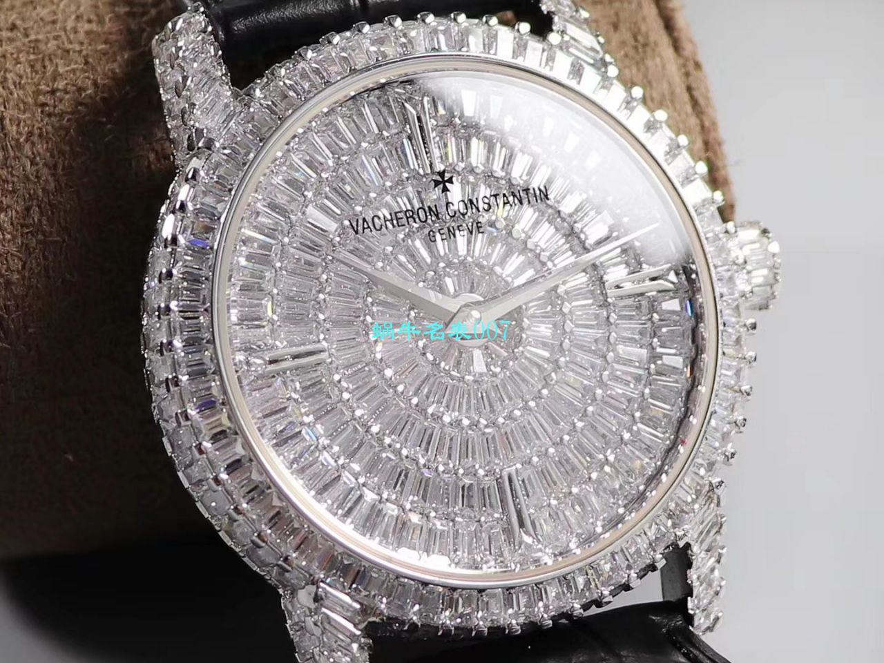 【DM厂又一奢华精品镶嵌308颗奢华方钻】江诗丹顿传袭高仿TRADITIONNELLE系列82760/000G-9852男士腕表 / JS210