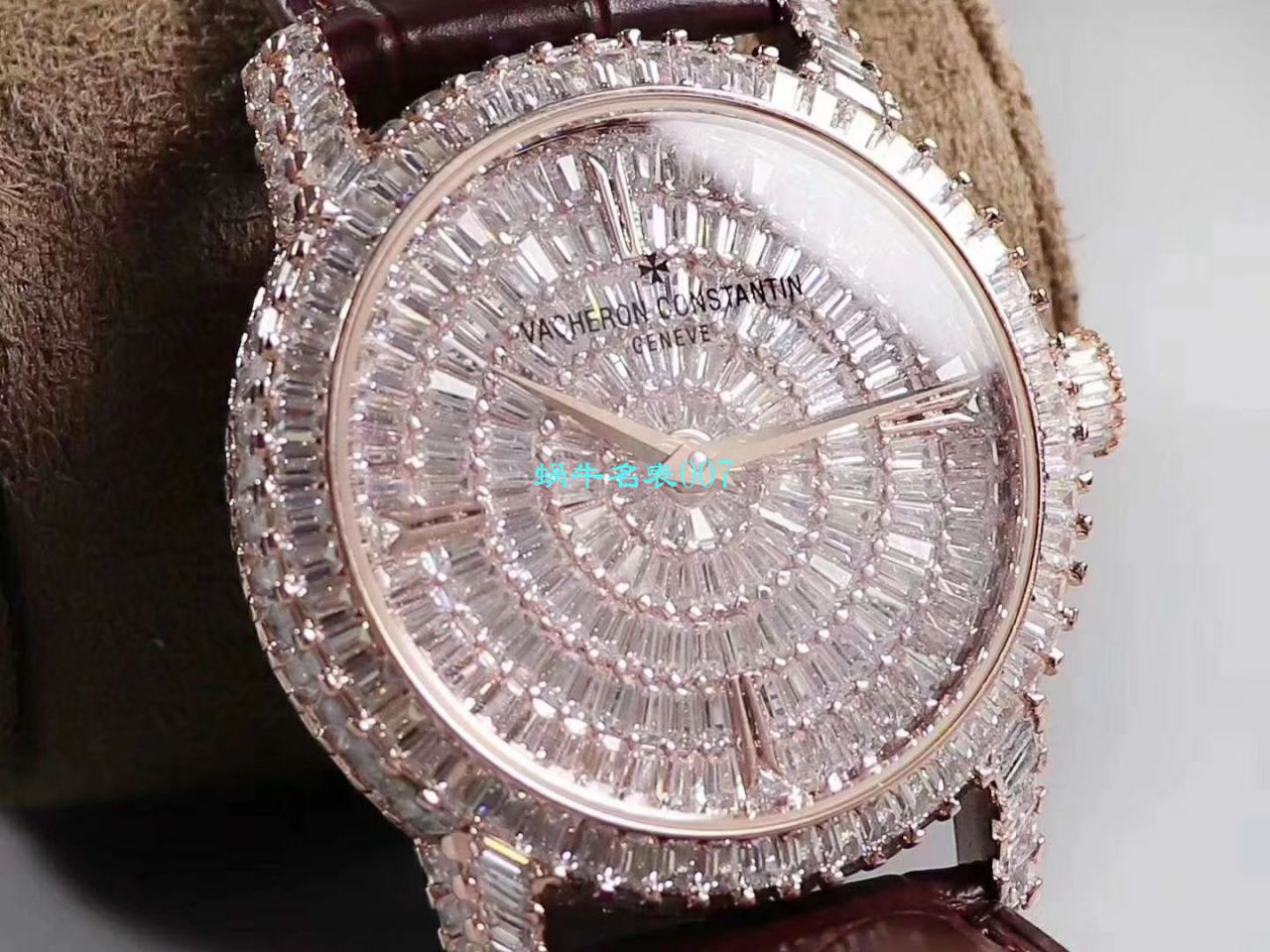 【DM厂又一奢华精品镶嵌308颗奢华方钻】江诗丹顿传袭高仿TRADITIONNELLE系列82760/000G-9852男士腕表 / JS210