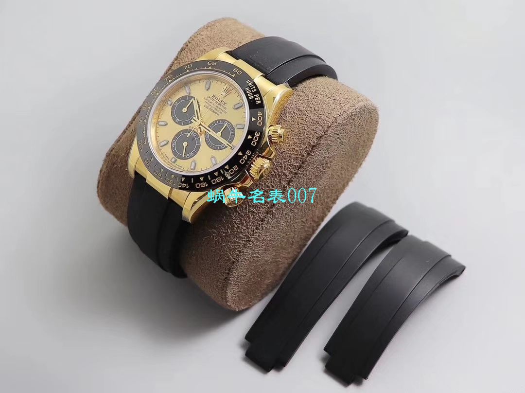 N厂迪通拿新品金迪余文乐同款全新订制版劳力士复刻高仿迪通拿超级Cal.4130自动上链机芯 / R521